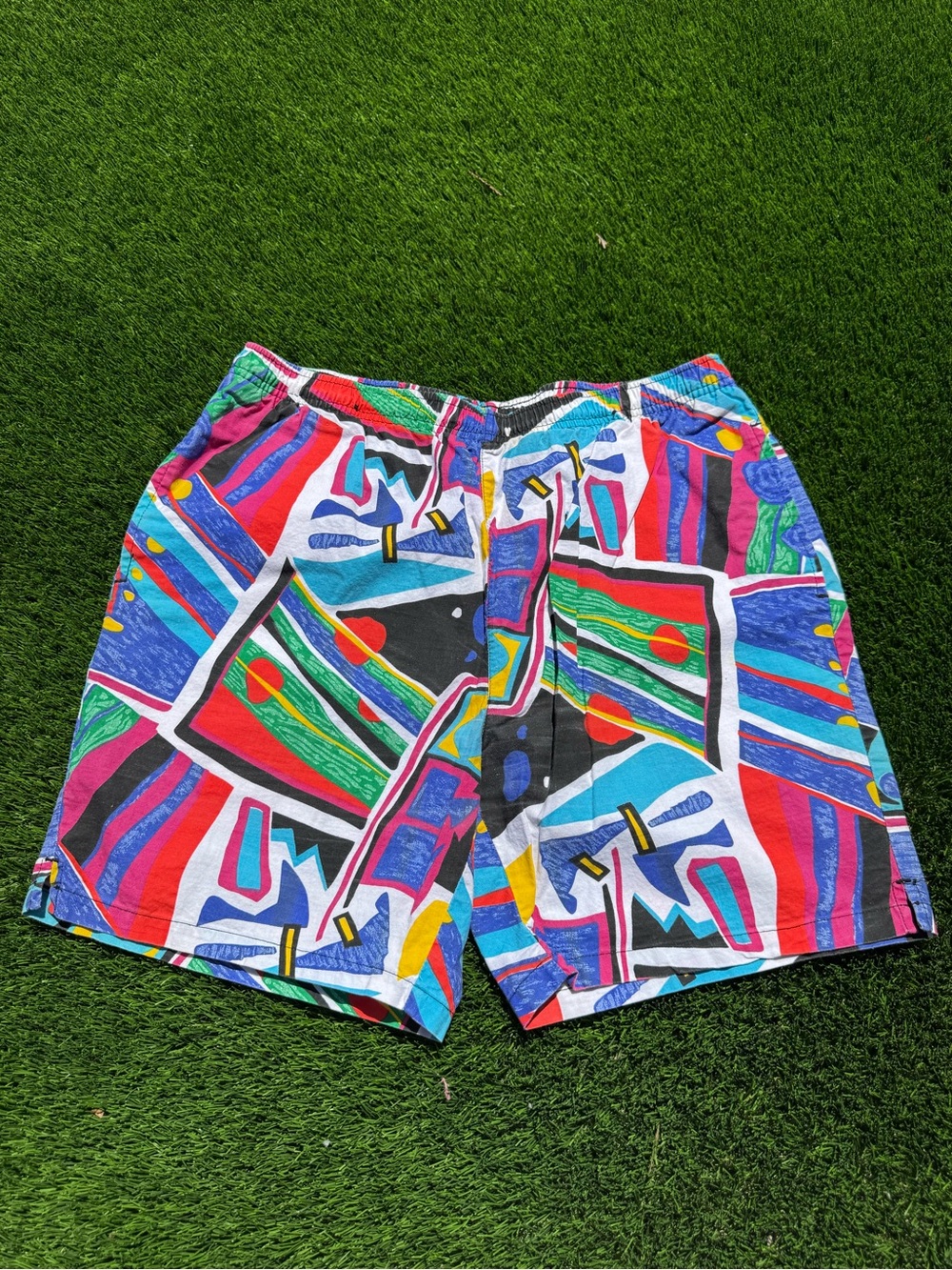 Vintage Generation one Multicolor Abstract Print Swim Trunks